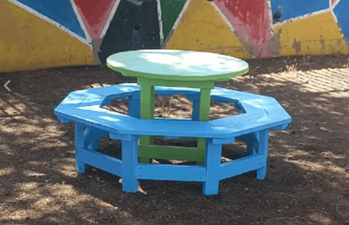 שולחן פיקניק עגול