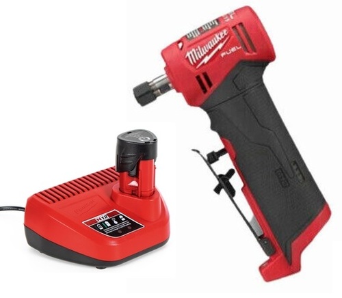 משחזת ציר זוויתית נטענת 12V כולל סוללה 2AH מבית MILWAUKEE