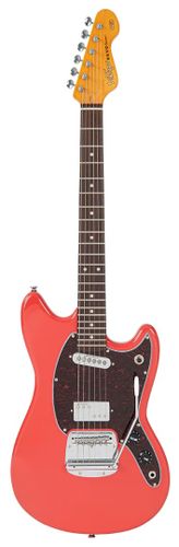 Vintage REVO Series 'Colt' HS Duo Electric Guitar ~ Fiesta Red
