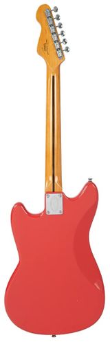 זוית נוספת Vintage REVO Series 'Colt' HS Duo Electric Guitar ~ Fiesta Red