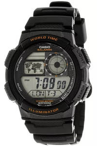 שעון יד דיגיטלי עם רצועת סיליקון Casio AE-1000W-1AVDF