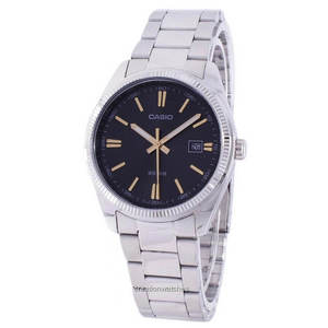 שעון יד אנלוגי לגברים עם רצועת Stainless Steel כסופה Casio MTP-1302D-1A2VDF