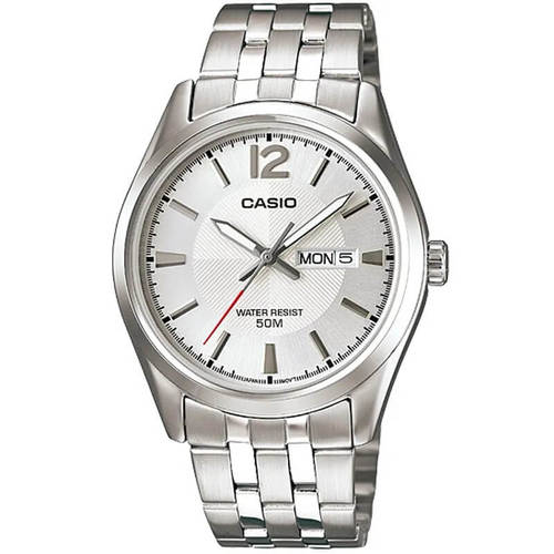 שעון יד אנלוגי לגברים עם רצועת Stainless Steel כסופה Casio MTP-1335D-7AVDF