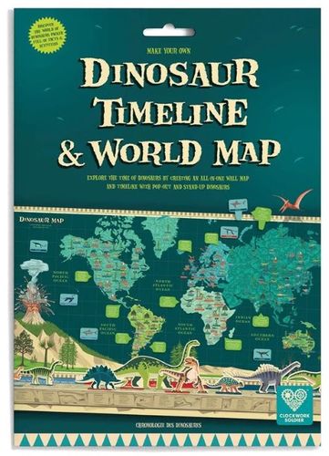 ערכת אומנות בנייר - מפת העולם הפרהיסטורית