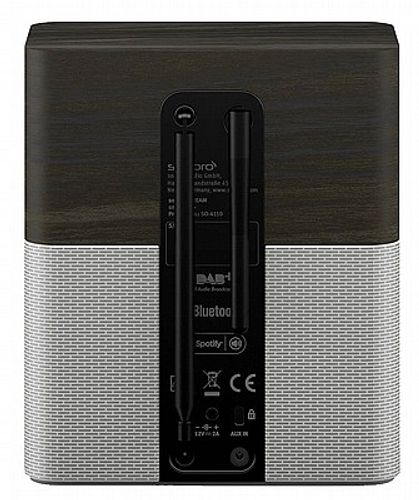 רדיו אינטרנטי דגם STREAM מבית SONORO צבע עץ כהה וכסוף