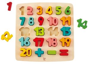פאזל עץ ללימוד מספרים 1-20