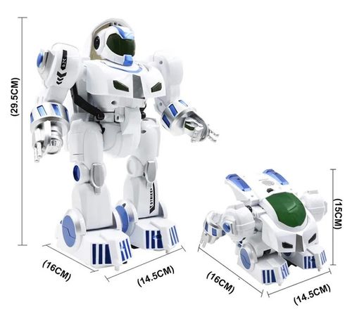 רובוט משנה צורה MASK ROBOT עם שלט 15 פעולות, אורות, סורק טביעת וטעינת USB