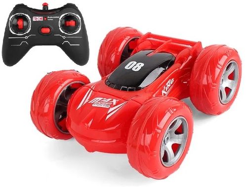 מכונית פעלולים PULLY STUT CAR עם גלגלים מוארים וסוללה נטענת (מגוון צבעים)