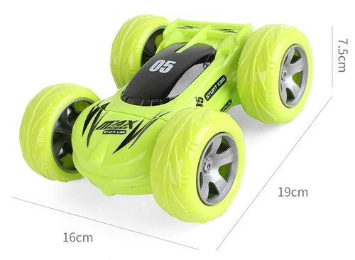 מכונית פעלולים PULLY STUT CAR עם גלגלים מוארים וסוללה נטענת (מגוון צבעים)
