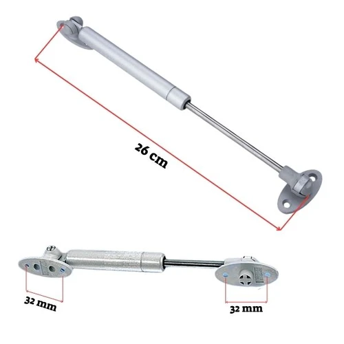בוכנת גז 50N עד 180N (ניוטון) איכותית Stabilus לארון קלפה עליונה במטבח המנגנון מתאים לדלתות הנפתחות באמצעות משיכה כלפי מעלה ומסייע בפתיחה וסגירה של הדלת תיקון, הרכבה, החלפה וכיוון קלים ופשוטים - עולם הפרזול 06