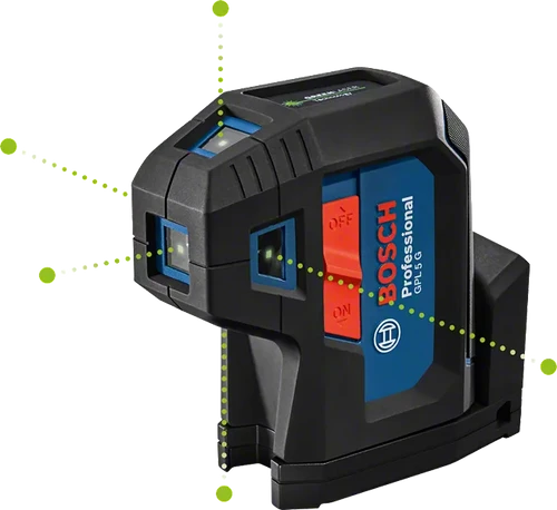פלס לייזר בוש ירוק דגם GPL 5 G