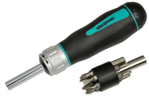 מברג רצ'ט + סט ביטים 14 יחידות  WHIRLPOWER 96-4314
