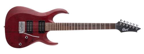 גיטרה חשמלית CORT X100 Open Pore Black Cherry H,H