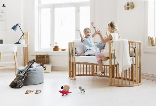 סטוקי סליפי (מיטה + עריסה) | Stokke® Sleepi ™  V3-כולל 2 מזרונים צבע טבעי 