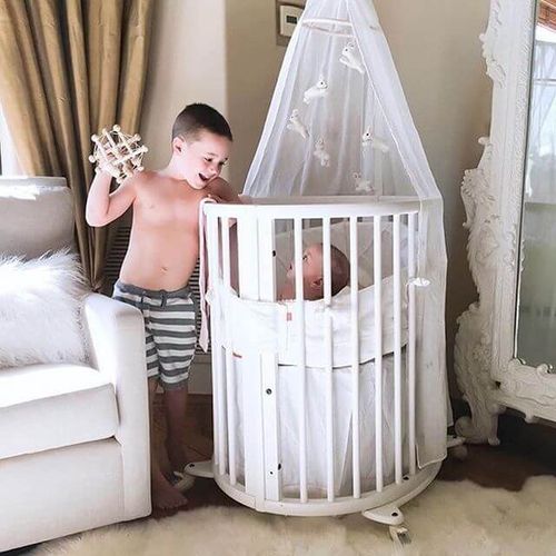 סטוקי סליפי (מיטה + עריסה) | Stokke® Sleepi ™  V3-כולל 2 מזרונים צבע טבעי 