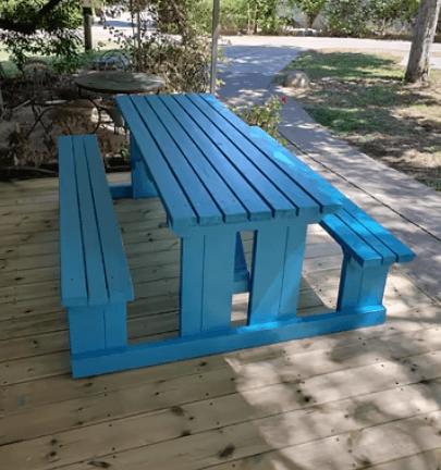 שולחן פיקניק מעוצב דגם שון- מידה XL