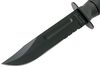 KA-BAR - סכין קאבר פלסים חצי משוננת BLACK FIGHTING 1257