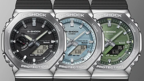 CASIO GBM-2100-1A CARBON סולארי ובלוטוס מתכתי