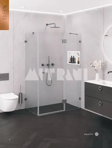 מקלחון פינתי מיטרני צירים סדרת HILTON H03PK מבית מיטרני.