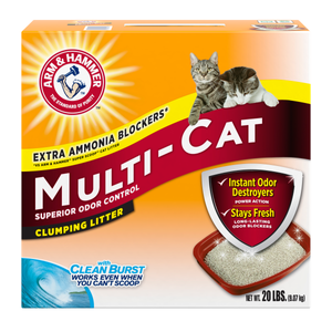 חול מולטי קט מתגבש Arm & Hammer לחתולים 9 ק