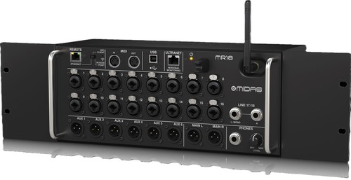 מיקסר דיגיטלי MIDAS MR18 – 18 ערוצים עם WiFi וממשק USB