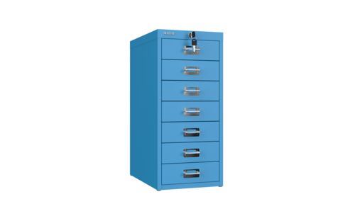 ארונית 7 מגירות עם מנעול לארגון ציוד