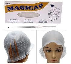 כובע גוונים לשיער MAGICAP רב פעמי מסיליקון עם ידית מתכת מג’יק-קאפ