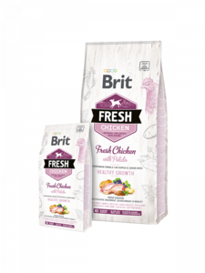 בריט פרש עוף ותפוח אדמה לגורי כלבים 12 ק”ג - BRIT FRESH מזון יבש לגורי כלבים 