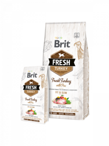 בריט פרש הודו ואפונה 12 ק”ג - BRIT FRESH מזון יבש לכלב בוגר 