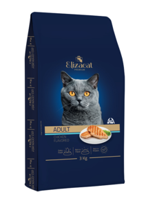  אליזקט עוף במשקל 15 ק"ג - Elizact מזון יבש לחתולים בוגרים