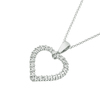 שרשרת תליון לב מיהלומים זהב 14K