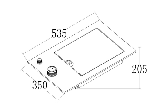 כירת צד אינפרא למטבח חוץ בילטאין GRILLSTREAM