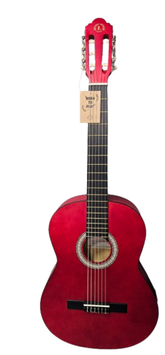 גיטרה קלאסית בצבע אדום מאט LC30 כולל תיק מבית LEGRAND