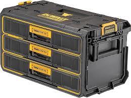 ארגז כלים 3 מגירות מקצועי מדגם TOUGH SYSTEM DEWALT דור 2.0