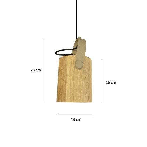 מנורת תליה - Hanging wooden spot   
