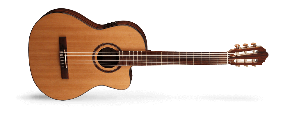 גיטרה קלאסית דקה מוגברת CORT AC-160CFTL CUTWAY