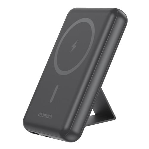 סוללה ניידת לטעינה מהירה CHOETECH‎ 10000mAh Magnetic Wireless Charge Power Bank B651-Black