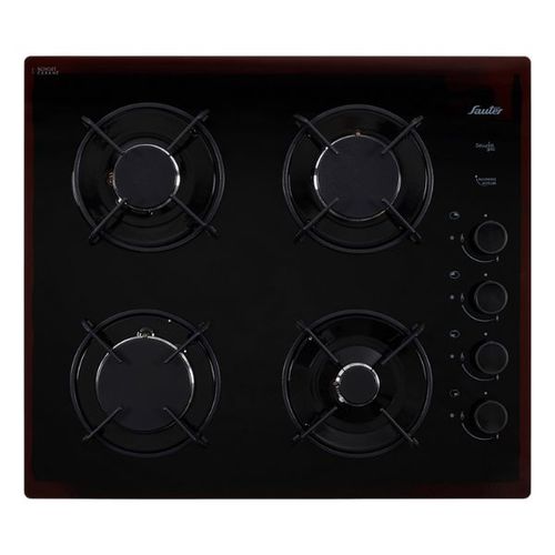 כיריים גז Sauter SHG870B זכוכית שחורה