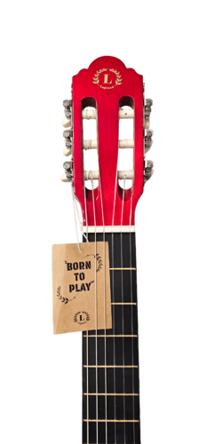 גיטרה קלאסית בצבע אדום מבריק LC30 כולל תיק מבית LEGRAND