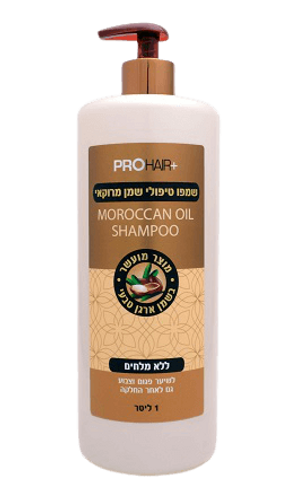 שמפו טיפולי | עם שמן מרוקאי | ללא מלחים | מכיל 1 ליטר | פרוהייר | פרוהייר | PROHAIR