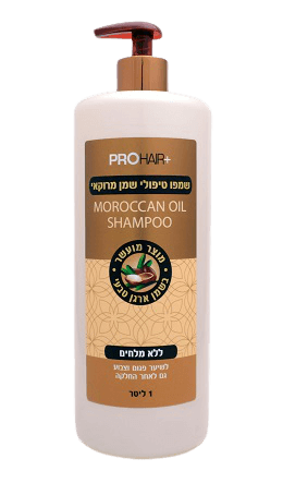 שמפו טיפולי | עם שמן מרוקאי | ללא מלחים | מכיל 1 ליטר | פרוהייר | פרוהייר | PROHAIR