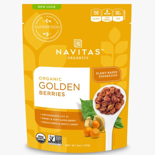 תותי זהב אורגניים Golden Berries | מכיל 227 גרם | NAVITAS  פוקה | PUKKA