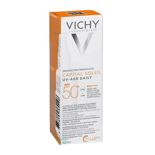 תחליב הגנה מהשמש לשימוש יומי היפואלרגני | SPF 50+ | מתאים לעור רגיש | מכיל 40 מ"ל | וישי | Vichy