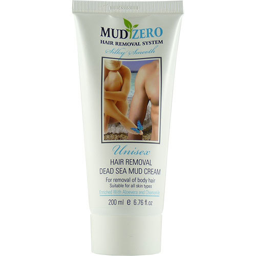 MUDZERO | קרם להסרת שיער לנשים וגברים | מכיל 200 מ"ל | מתאים לכל סוגי העור |  ארומה דד סי | Aroma Dead Sea