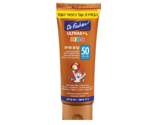 ULTRASOL KIDS | קרם הגנה לפנים לילדים | 50 SPF | מכיל 75 מ"ל |  ד"ר פישר | Dr. Fischer