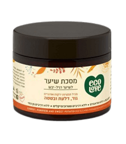מסכה לשיער רגיל עד יבש | גזר, דלעת ובטטה | מכיל 350 מ