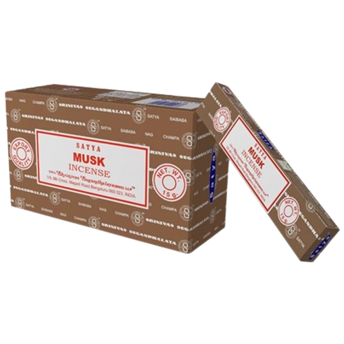 מקלות קטורת | מוסק | קופסא המכילה 12 חבילות | כל חבילה מכילה 15 גרם