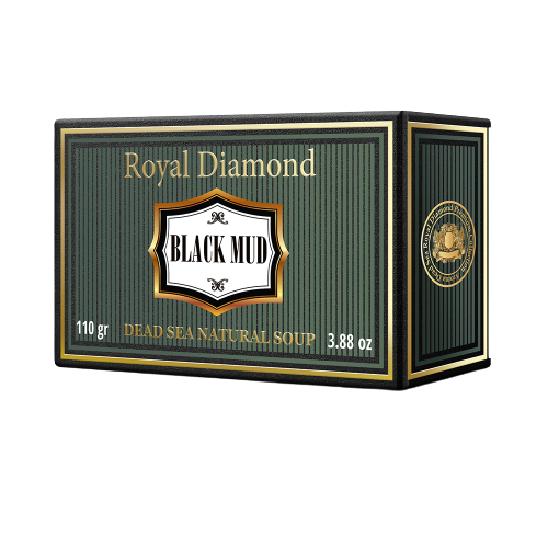 סבון בוץ שחור טבעי | מכיל 110 גרם | ארומה דד סי | Aroma Dead Sea
