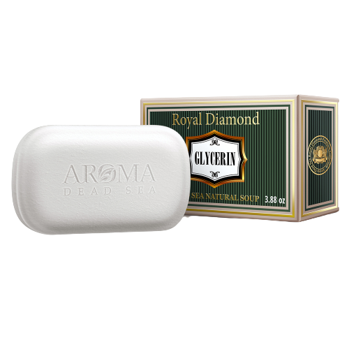 סבון גליצרין | טבעי מועשר במינרלים מים המלח וגליצרין טהור | מכיל 110 גרם | ארומה דד סי | Aroma Dead Sea