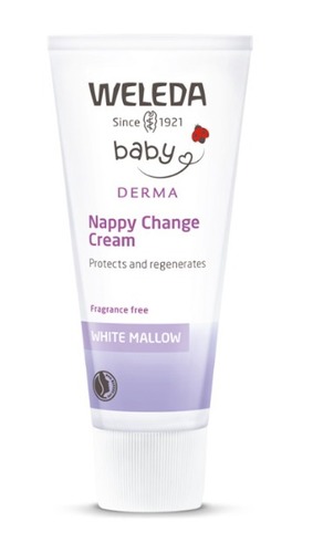 קרם לאיזור החיתול נטופית לבנה | מכיל 50 מ"ל |  Baby DERMA  וולדה | Weleda